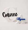 Personalized Initial Name Sign | Custom 3D Printed Letter Decor