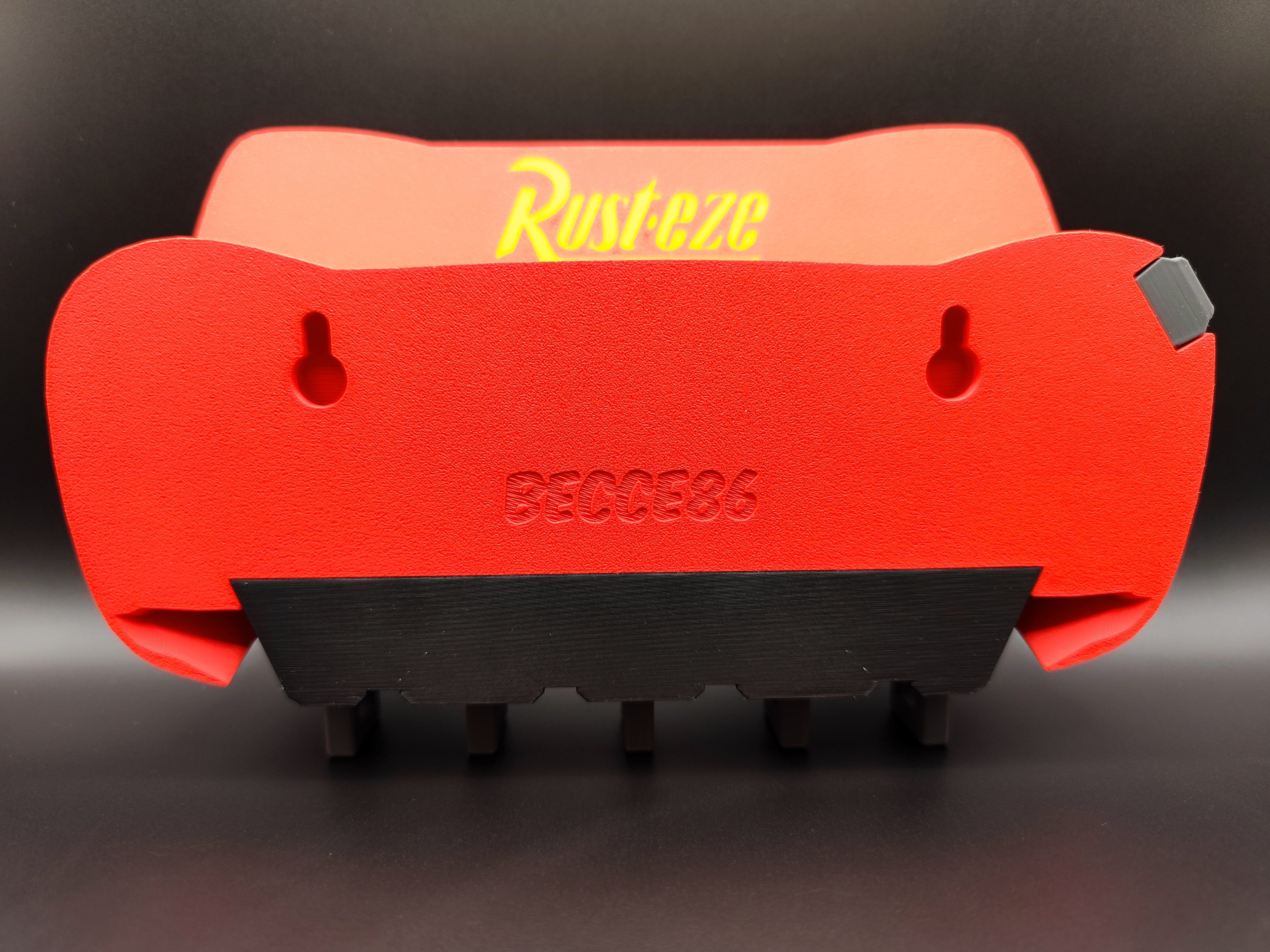 3D Printed Lightning McQueen Racing Car Wall Key Holder | Automotive Key Organizer with 5 keys