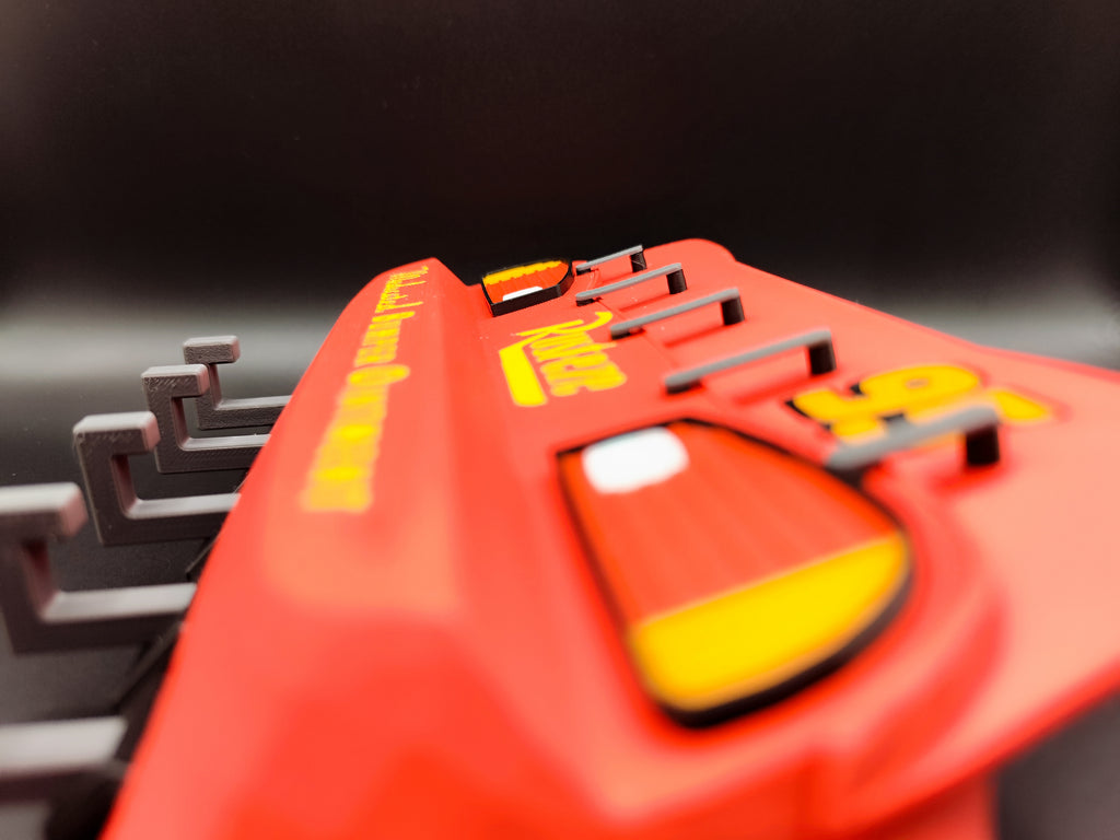 3D Printed Lightning McQueen Racing Car Wall Key Holder | Automotive Key Organizer with 5 keys