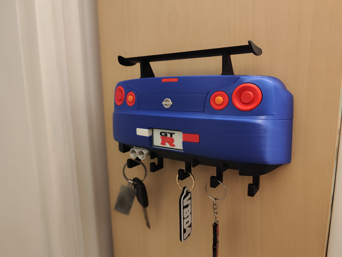 JDM Car Key Holder, 3D Printed Sports Car Wall Key Rack, Automotive Garage Decor, Car Enthusiast Gift
