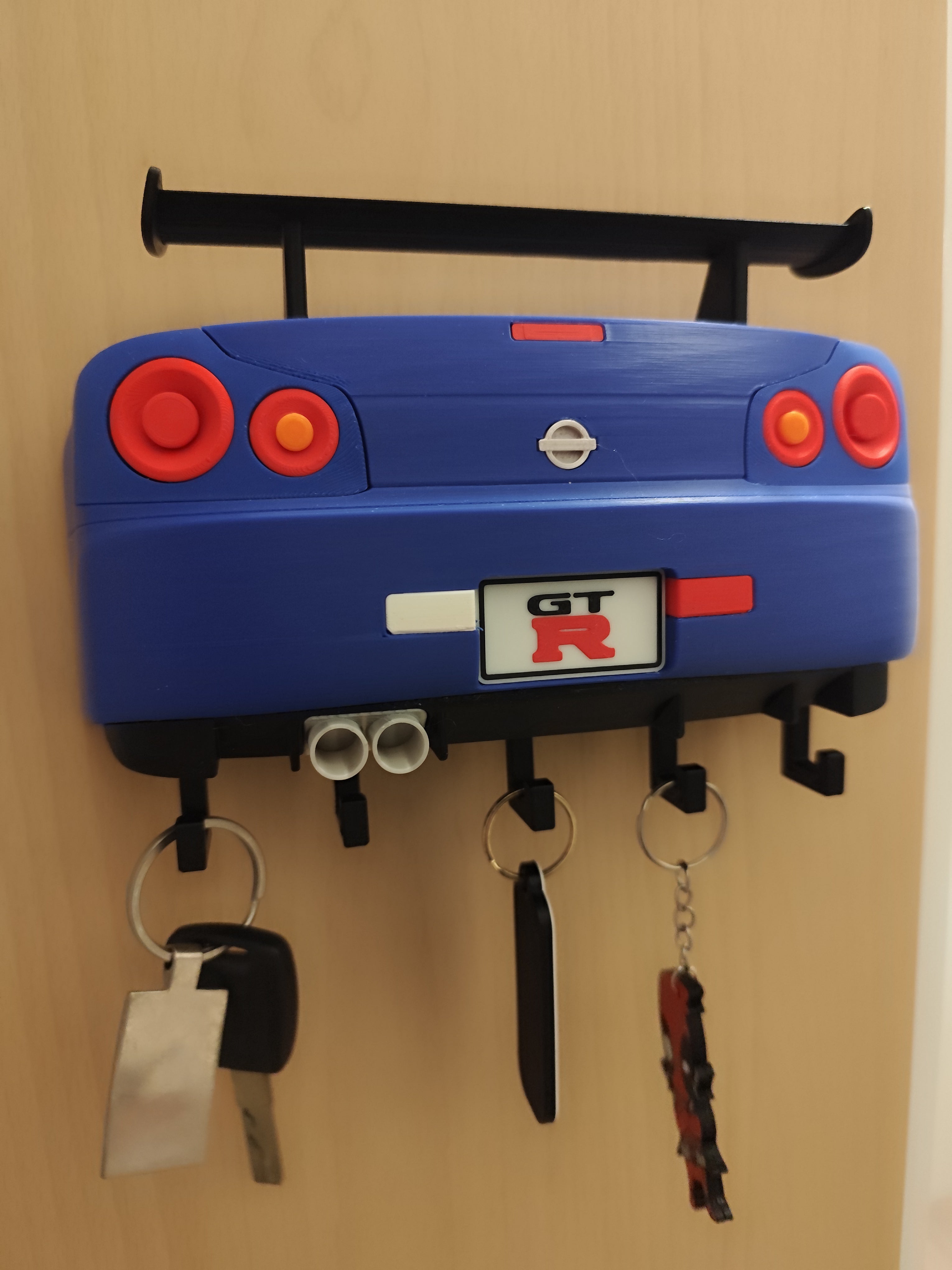 JDM Car Key Holder, 3D Printed Sports Car Wall Key Rack, Automotive Garage Decor, Car Enthusiast Gift