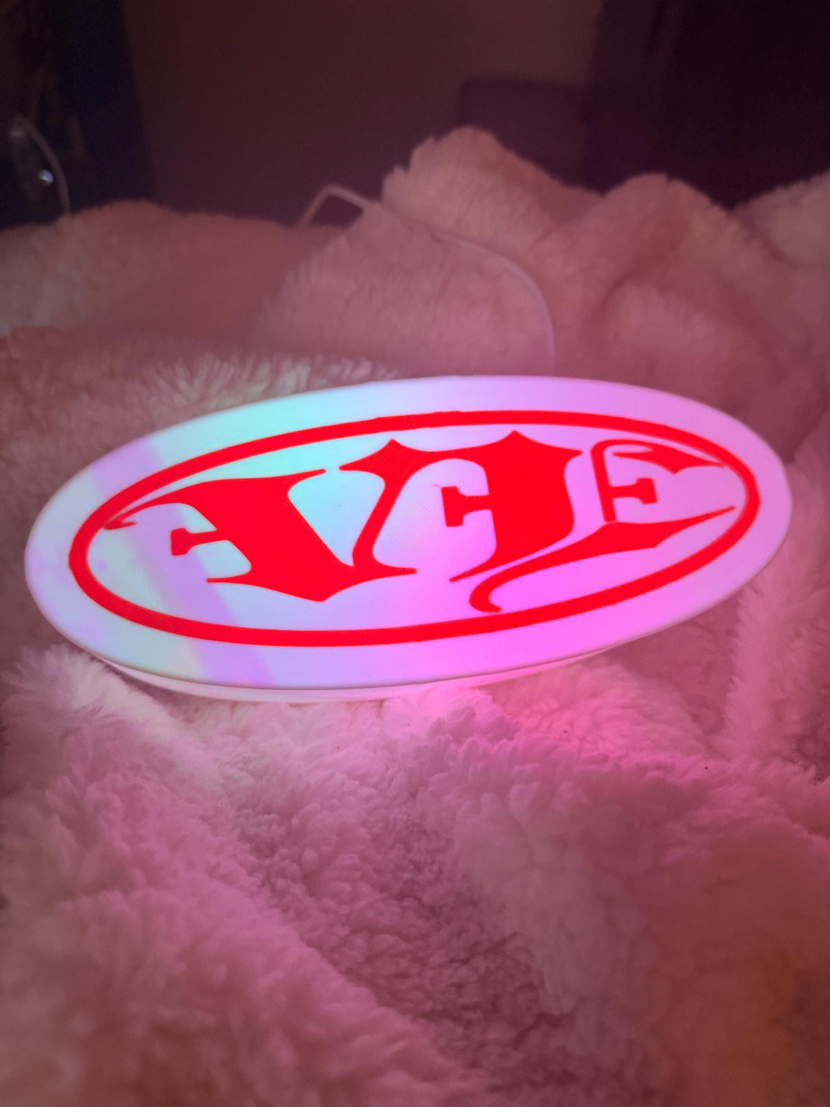 Custom personalized 3D printed RGB LED lightbox sign, product image 4 of 5 by A&S Studio