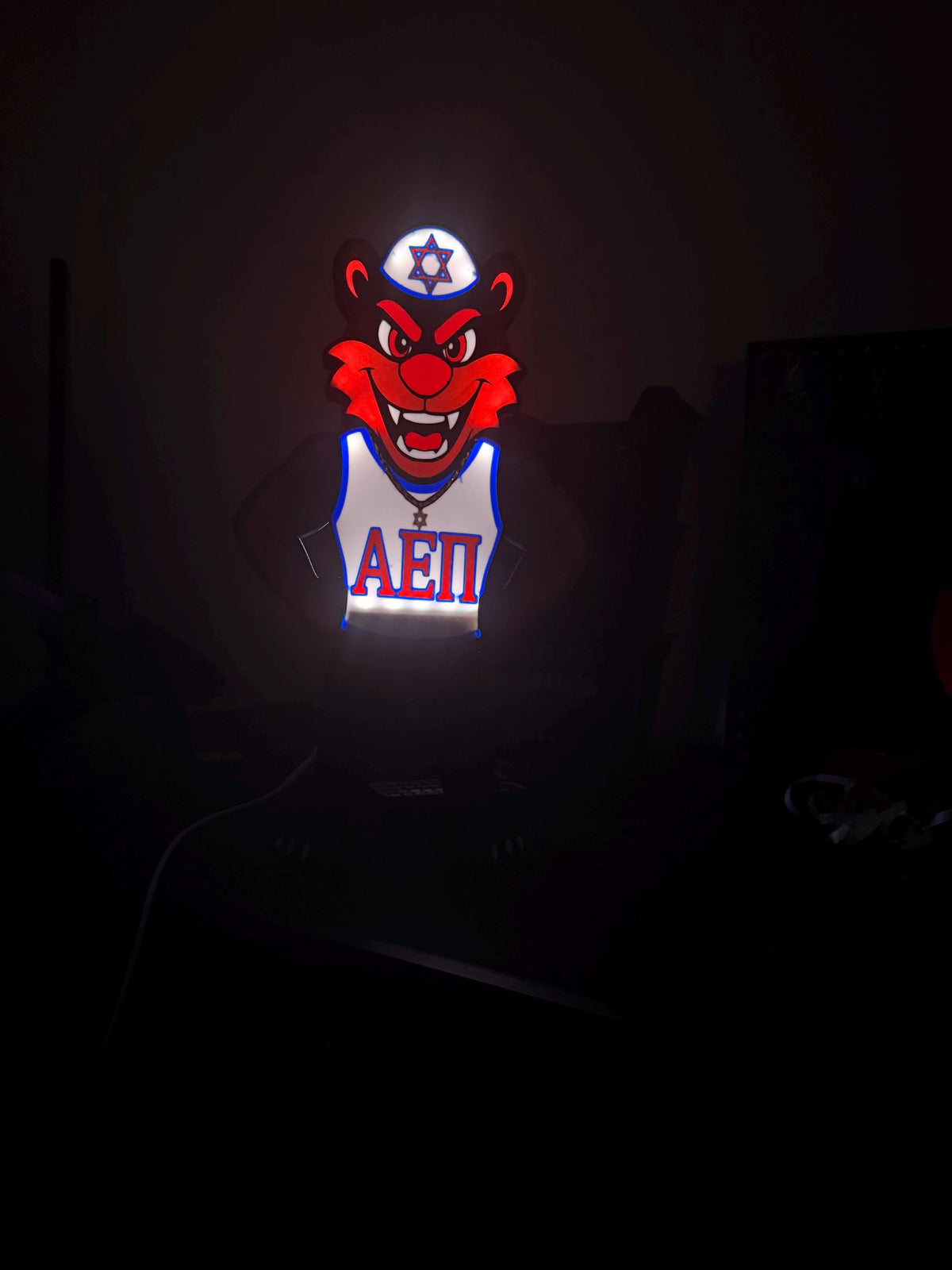 Custom personalized 3D printed RGB LED lightbox sign, product image 5 of 5 by A&S Studio