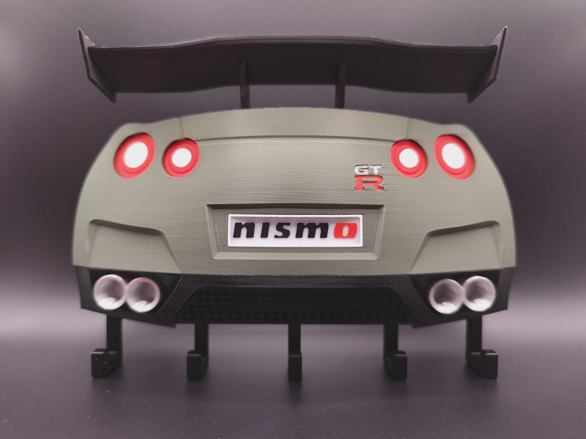 GT-R inspired 3D printed JDM five hook wall key rack, product image 1 of 10 by A&S Studio