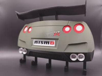 GT-R inspired 3D printed JDM five hook wall key rack, product image 9 of 10 by A&S Studio