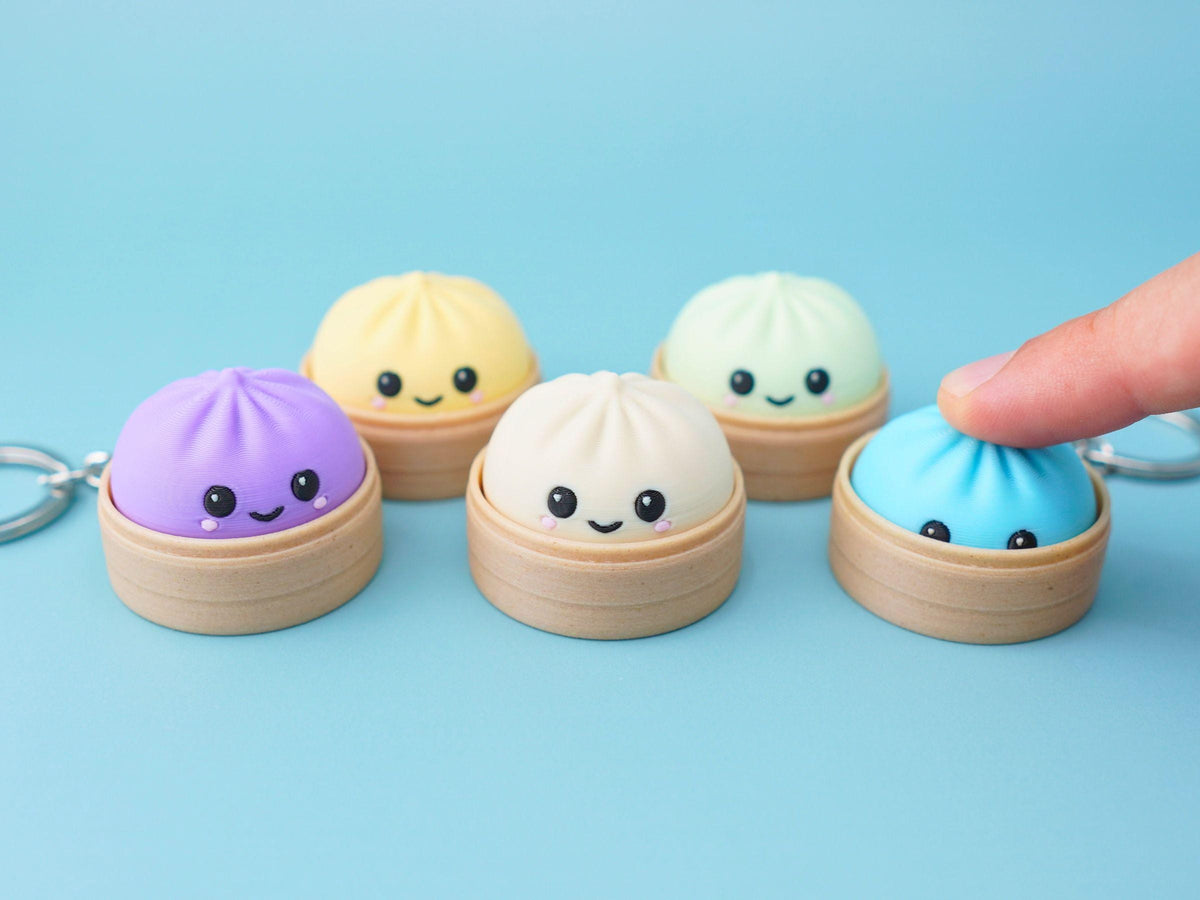 3D printed mix and match fidget clicker keychain toys, product image 6 of 10 by A&S Studio
