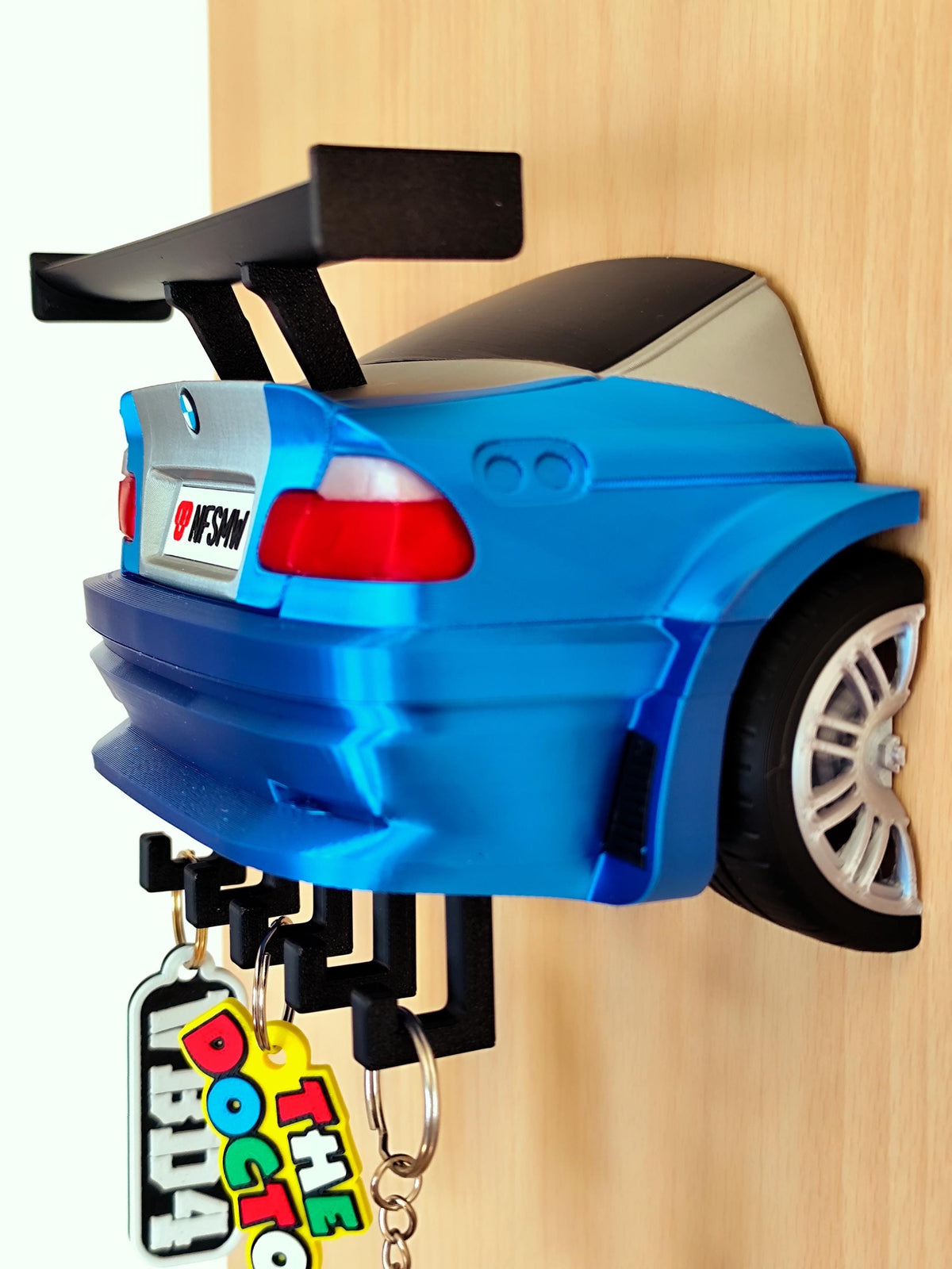BMW M3 GTR inspired 3D printed five hook car key holder, product image 6 of 9 by A&S Studio