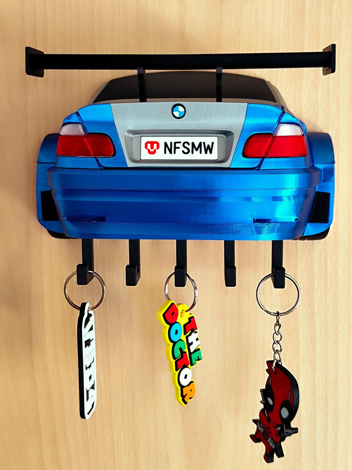 BMW M3 GTR inspired 3D printed five hook car key holder, product image 9 of 9 by A&S Studio