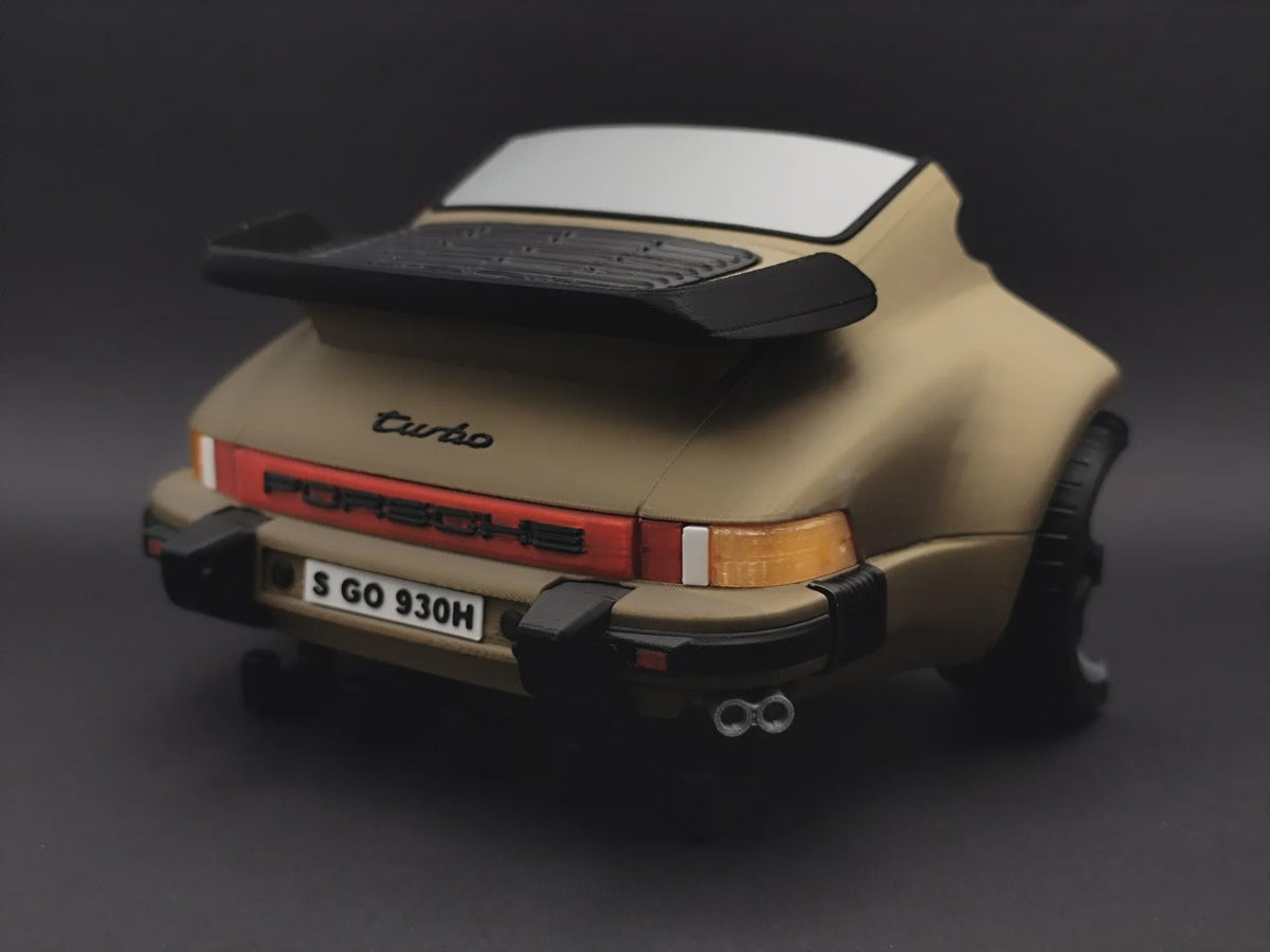 911 Turbo inspired 3D printed wall key holder for car keys and garage decor