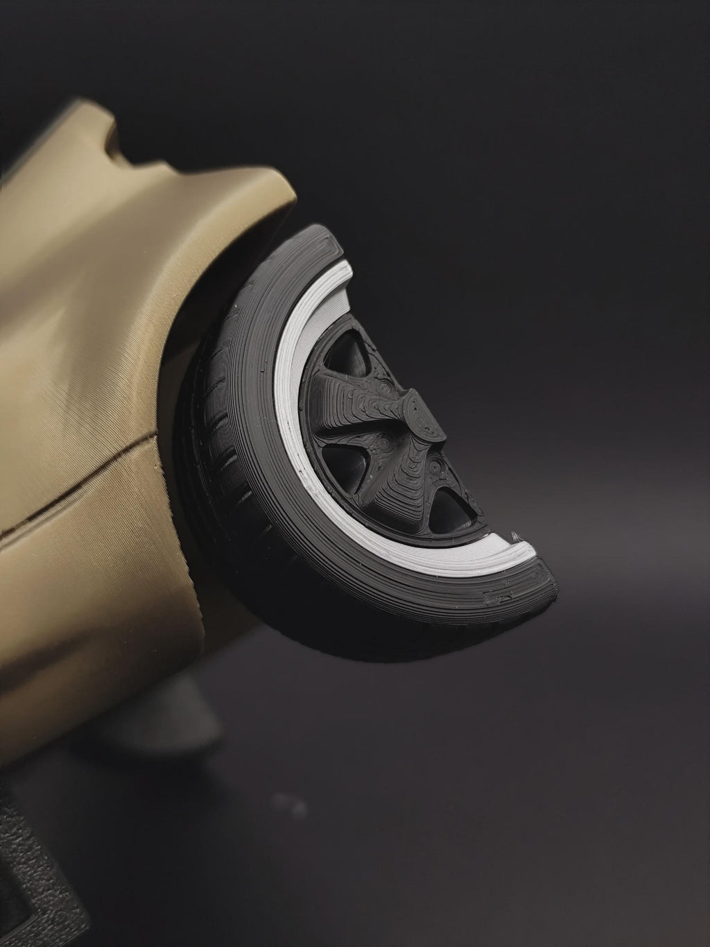 911 Turbo inspired 3D printed automotive wall key hanger, product image 4 of 10 by A&S Studio