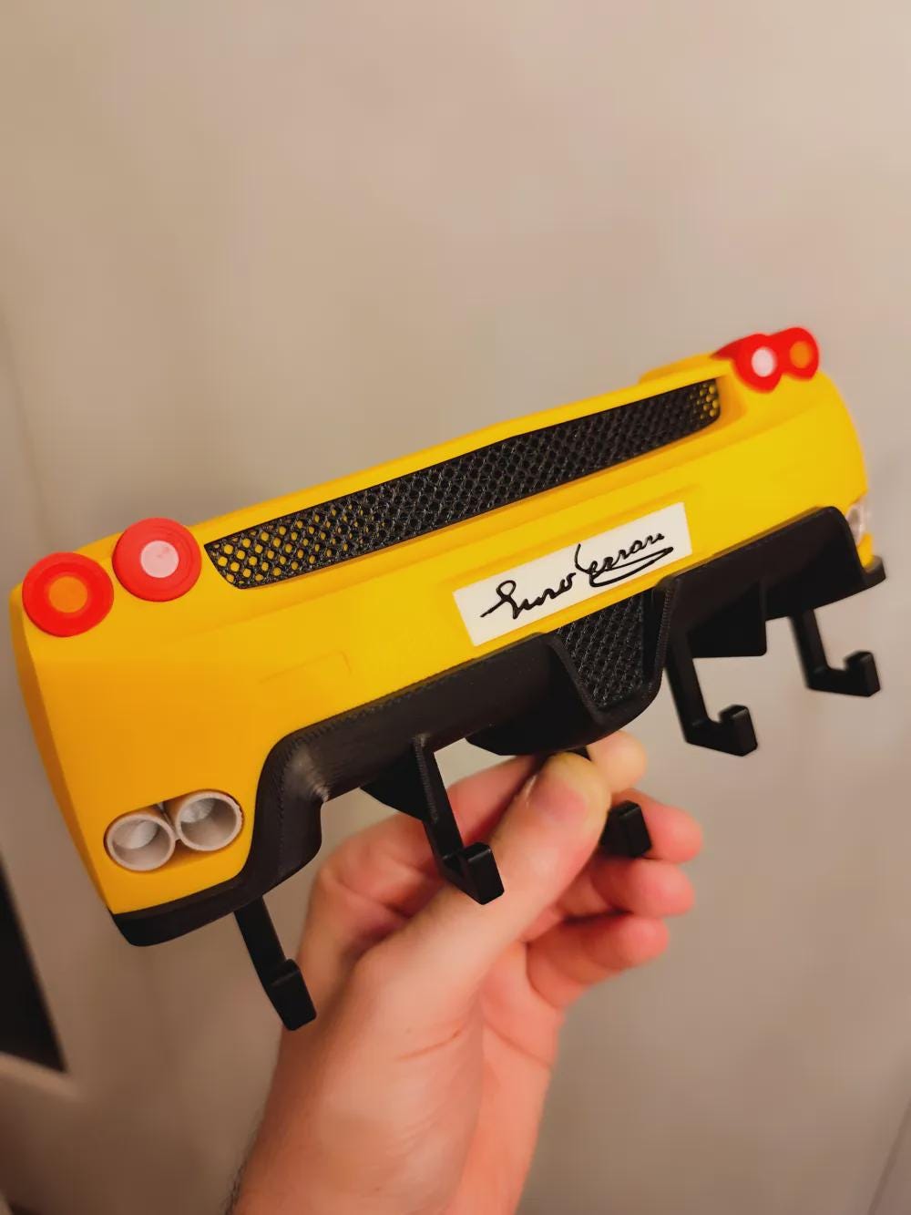 Enzo-Inspired 3D Printed Car Key Holder | Supercar Wall Rack (5 Hooks) - product photo 8