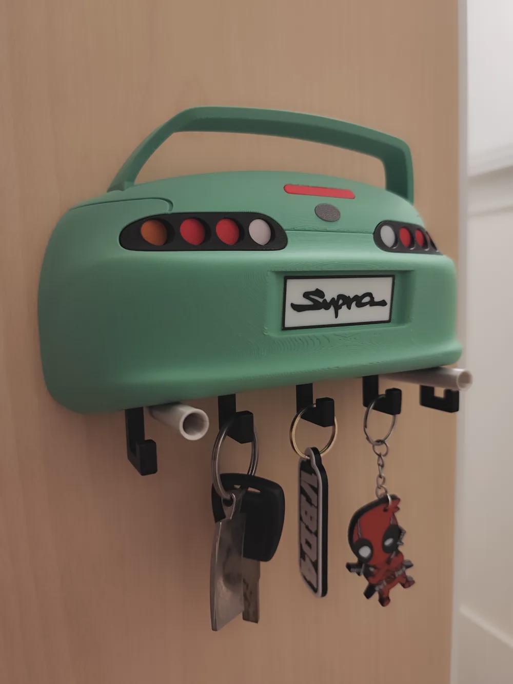 Supra-Inspired 3D Printed Key Holder | Custom Color JDM Garage Decor - product photo 8