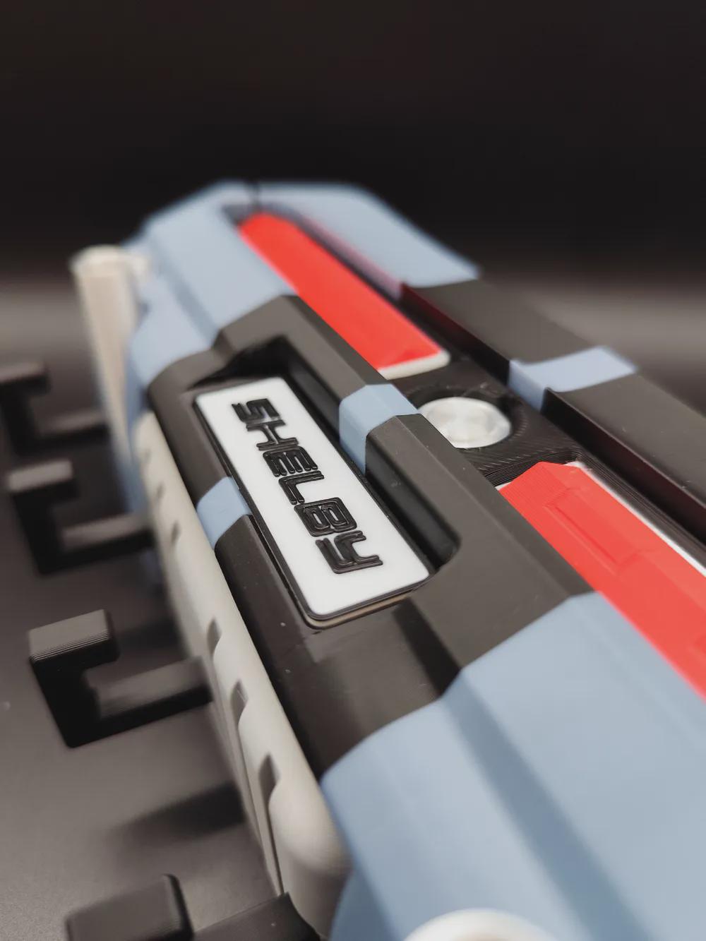 Shelby GT500 Inspired 3D Printed Key Holder | Custom Color Mustang Wall Rack (5 Hooks) - product photo 3