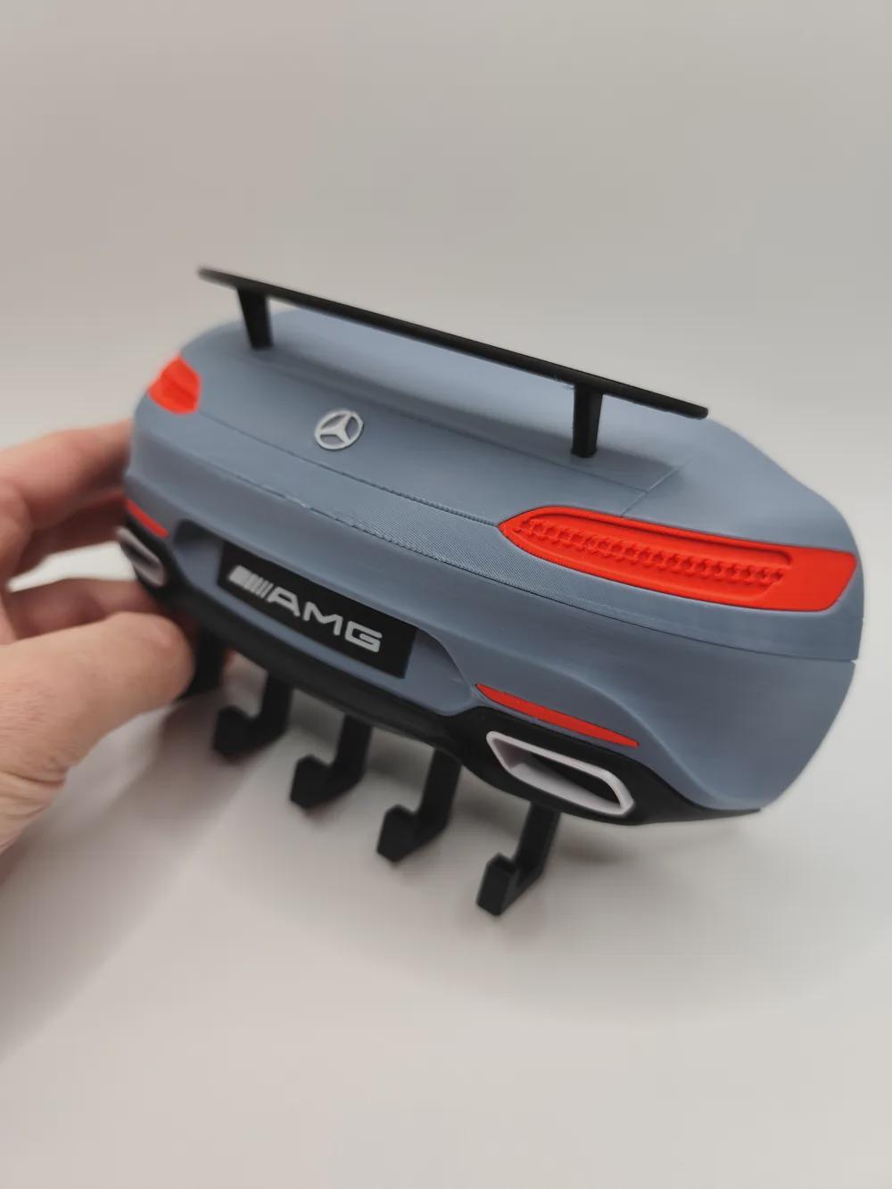 Customizable Mercedes-AMG Inspired Key Holder | 3D Printed Sports Car Wall Rack (Personalized Color) - product photo 6