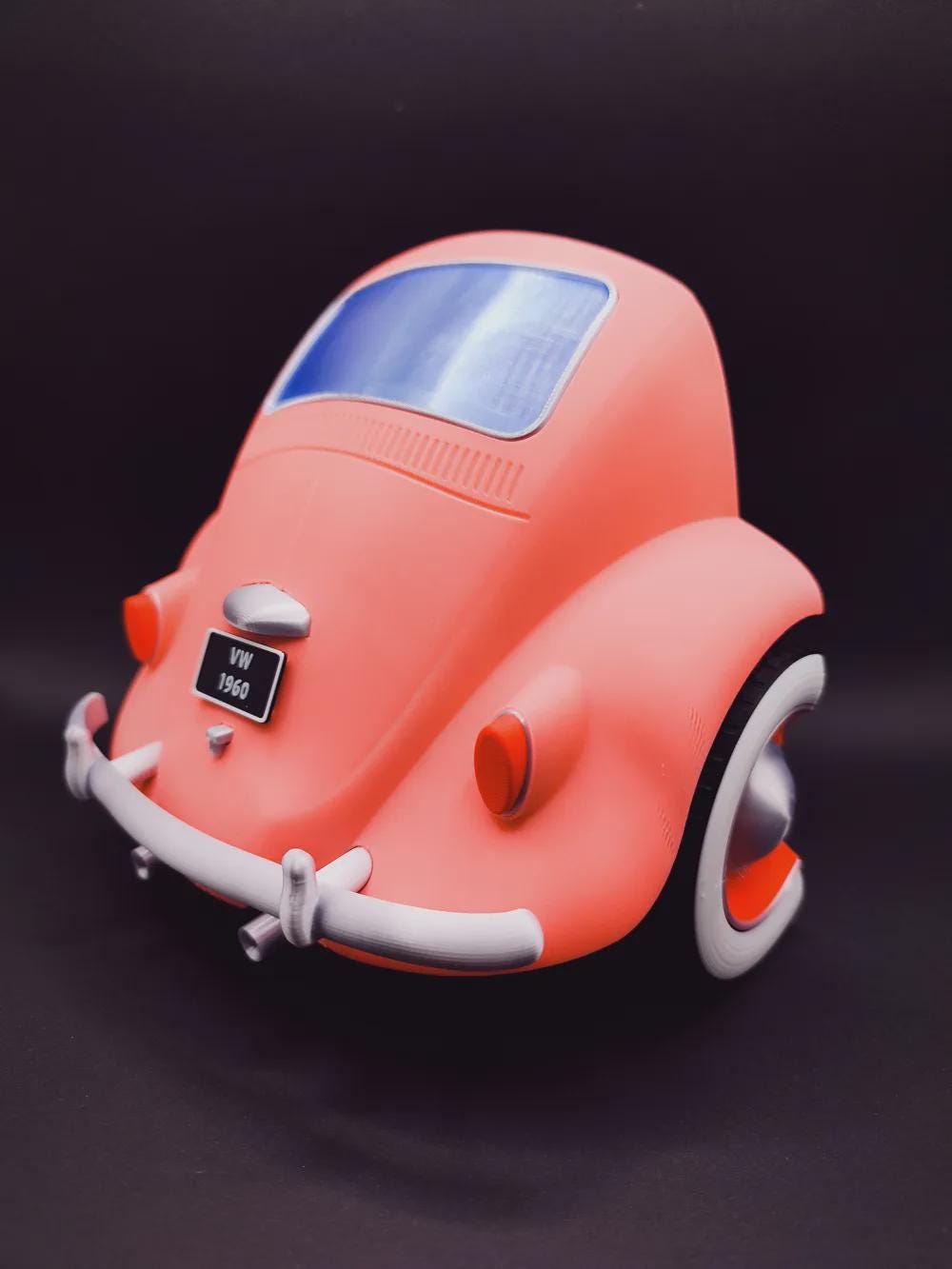 Custom Color 3D Printed VW Beetle Key Holder | Vintage Car Wall Decor - product photo 2