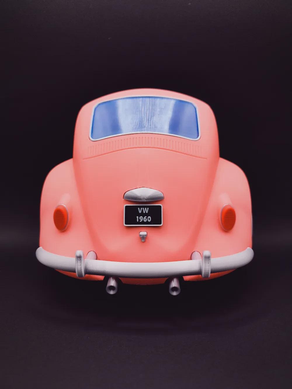 Custom Color 3D Printed VW Beetle Key Holder | Vintage Car Wall Decor - product photo 3