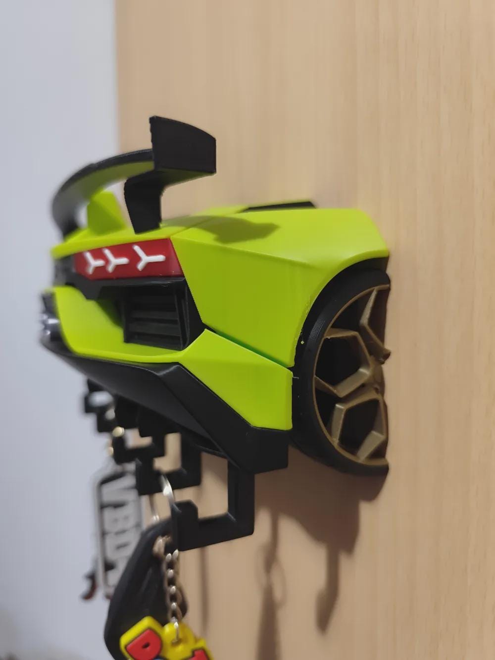 Aventador SVJ Inspired 3D Printed Key Holder | Customizable Supercar Wall Decor - product photo 10