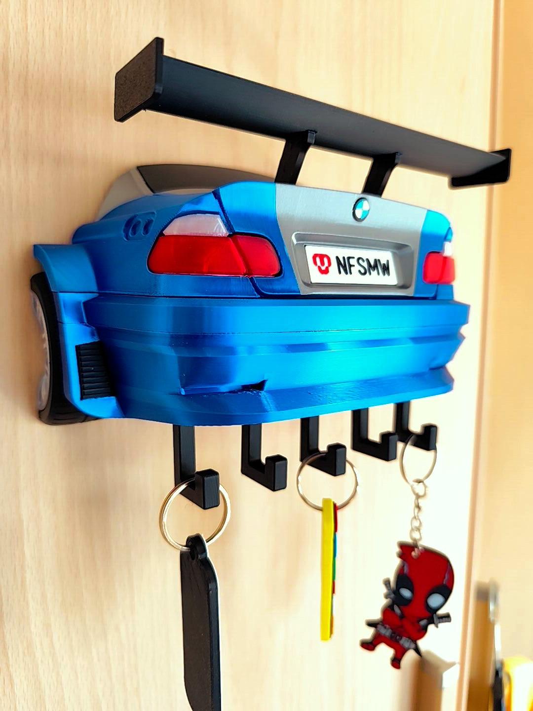 BMW M3 GTR inspired 3D printed five hook car key holder, product image 7 of 9 by A&S Studio