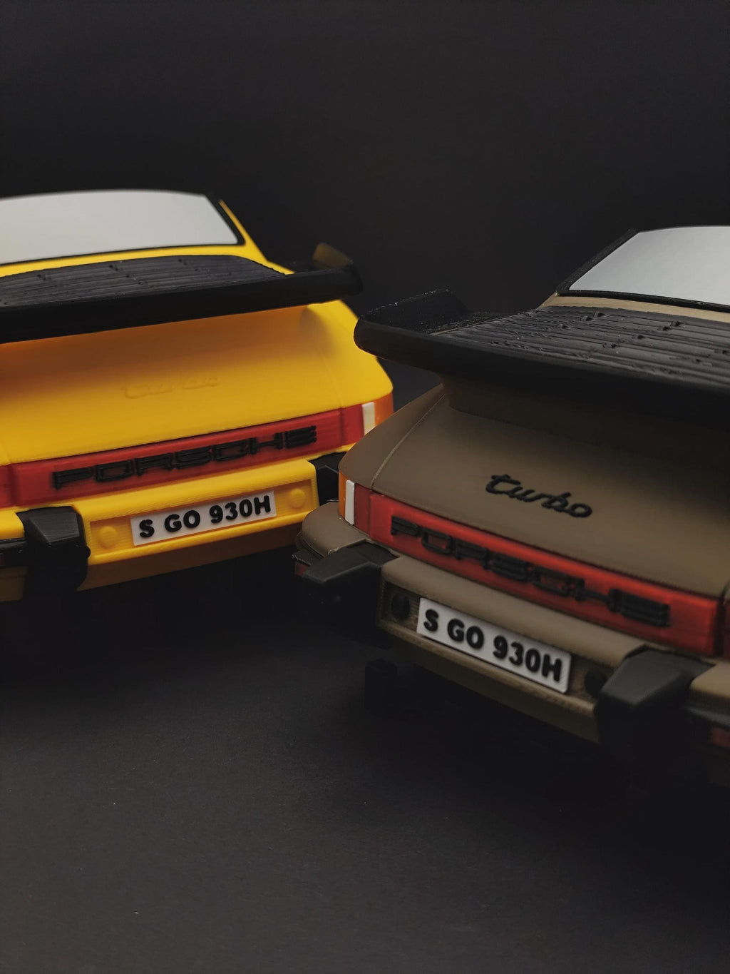911 Turbo inspired 3D printed automotive wall key hanger, product image 5 of 10 by A&S Studio