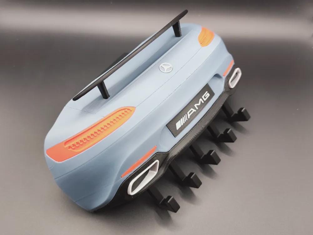 Customizable Mercedes-AMG Inspired Key Holder | 3D Printed Sports Car Wall Rack (Personalized Color) - product photo 1