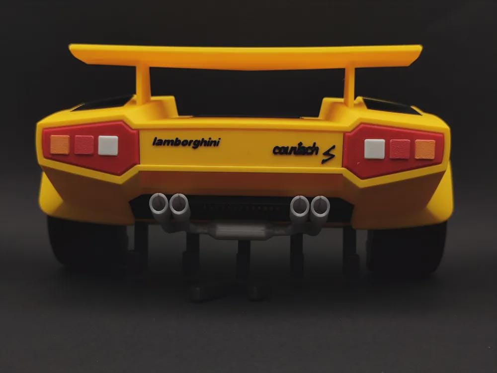 Countach-Inspired 3D Printed Key Holder | Customizable Sports Car Garage Decor - product photo 2