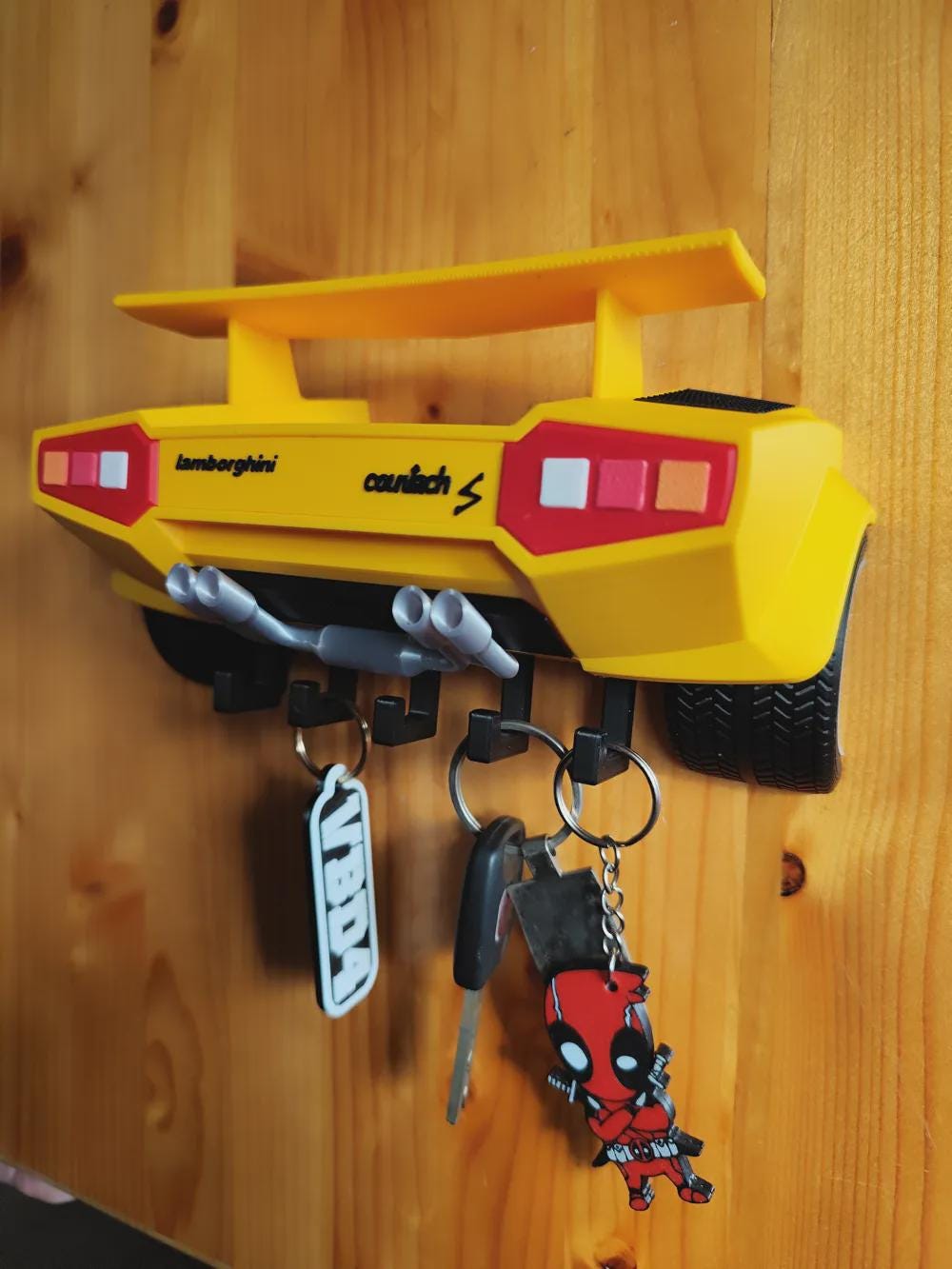 Countach-Inspired 3D Printed Key Holder | Customizable Sports Car Garage Decor - product photo 8
