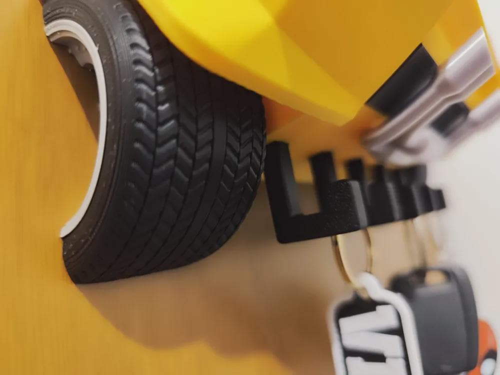 Countach-Inspired 3D Printed Key Holder | Customizable Sports Car Garage Decor - product photo 9