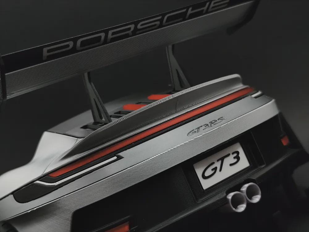 GT3 RS Inspired 3D Printed Key Holder | Custom Color Porsche Garage Decor - product photo 4