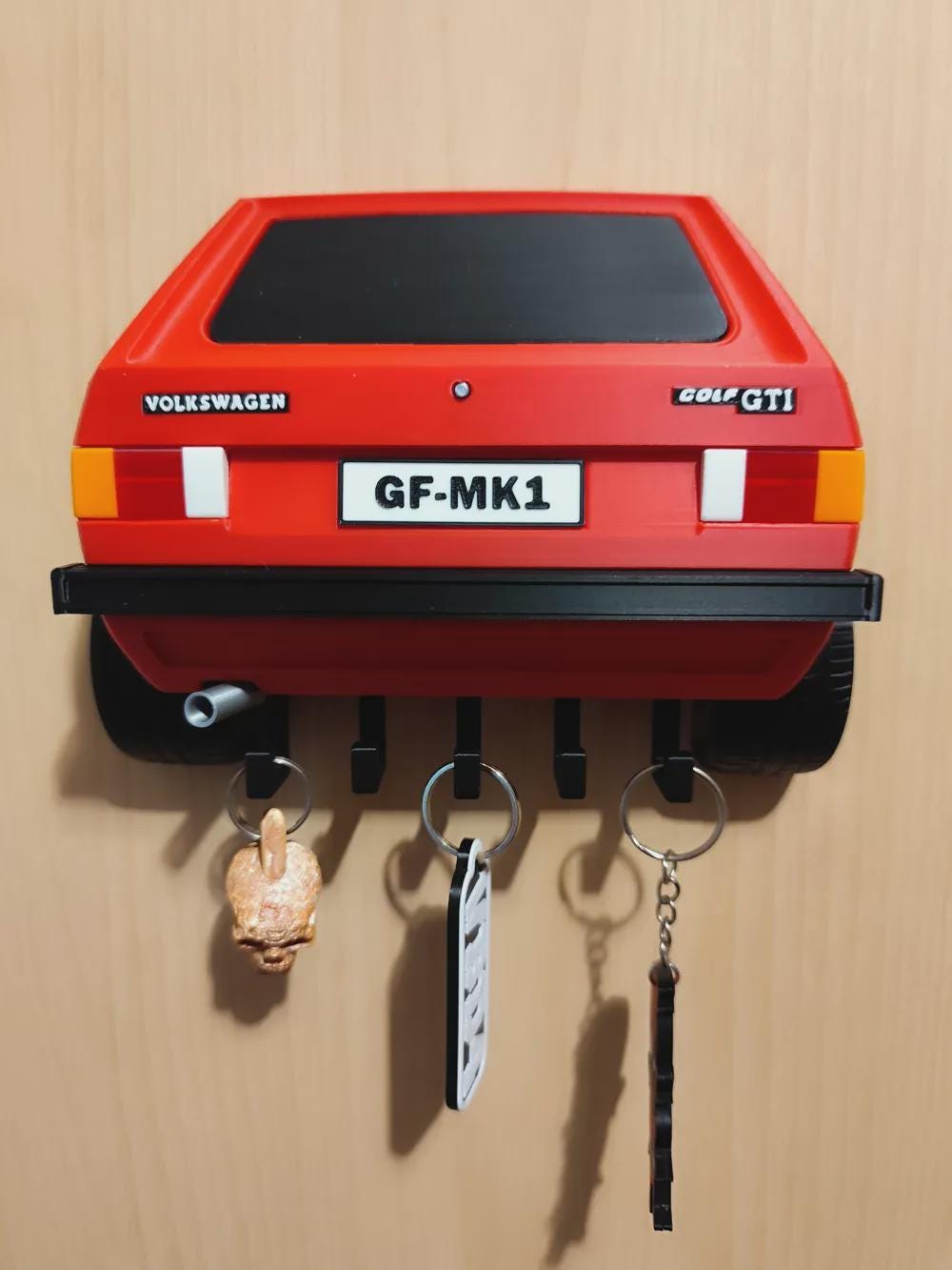 Customizable Golf MK1 Key Holder | 3D Printed VW Hatchback Wall Decor - product photo 10