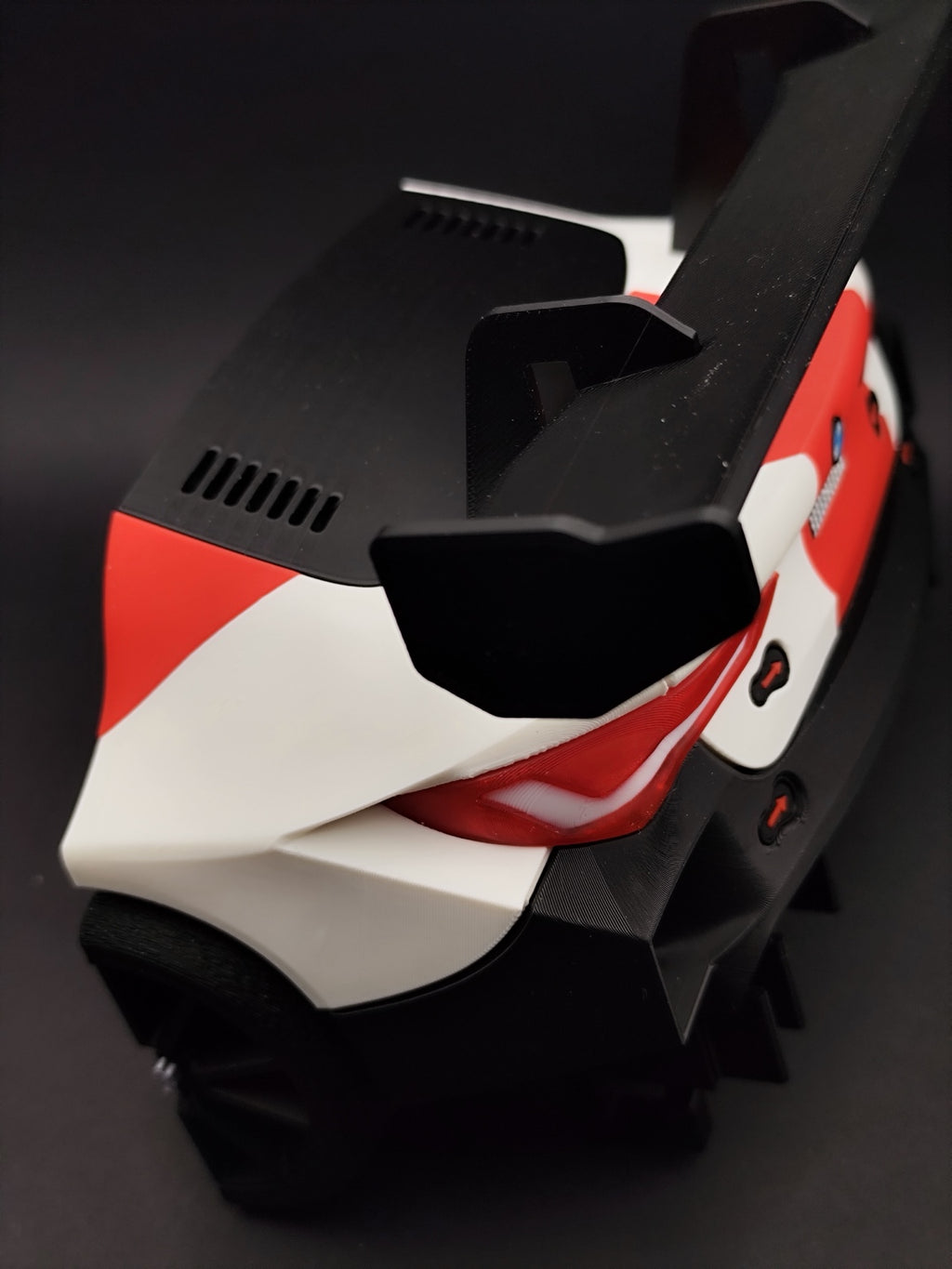 Top angled view of the M4 GT3 rear wing and body details