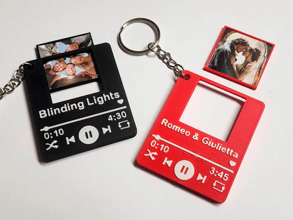 Customizable Music Photo Keychain
