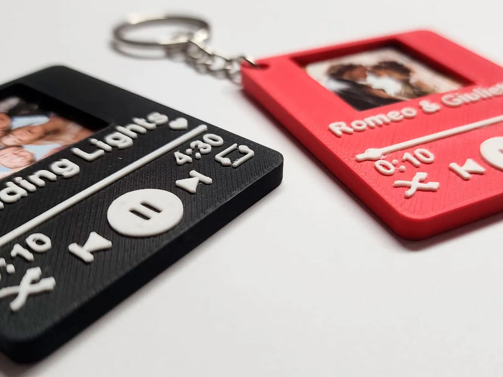 Customizable Music Photo Keychain