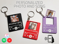Customizable Music Photo Keychain