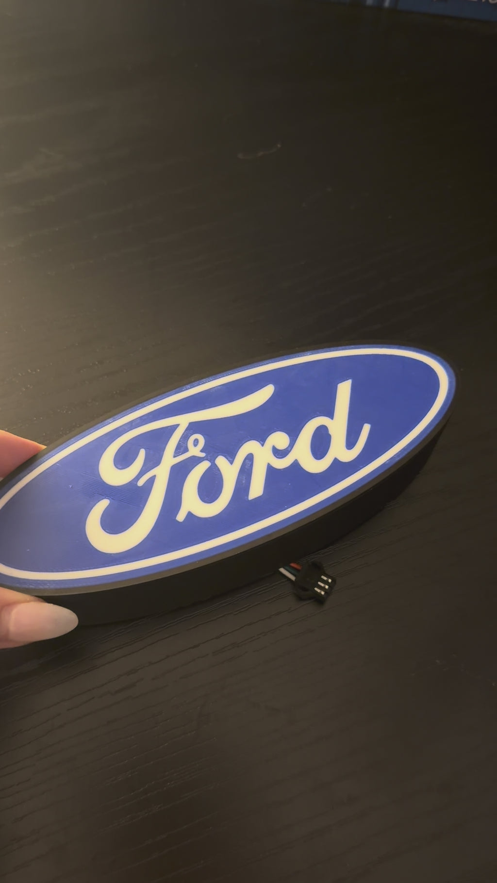 3D Printed Ford Lightbox - Wall Decor